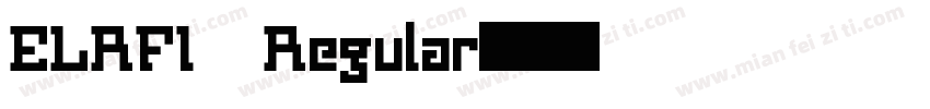 ELRFI Regular字体转换